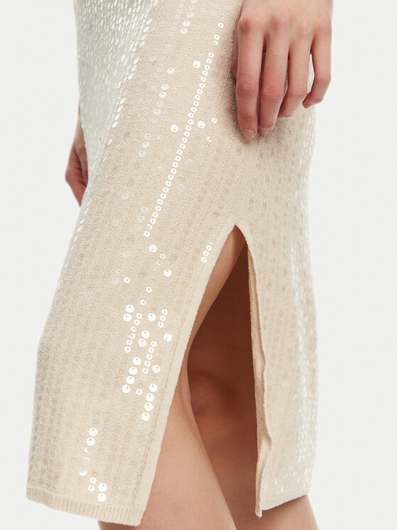 Marella Marella Abito da cocktail Addetto 2523326024 Écru Regular Fit