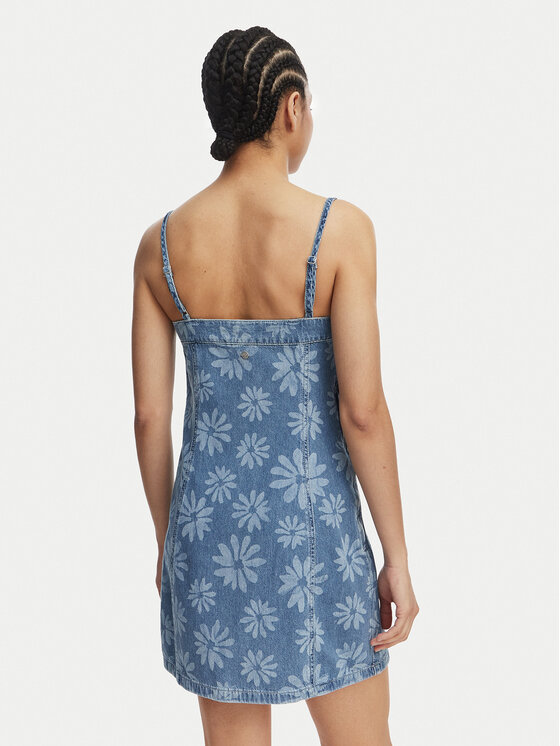 Roxy Roxy Φόρεμα τζιν Dreamy Daze ERJDD03011 Μπλε Regular Fit