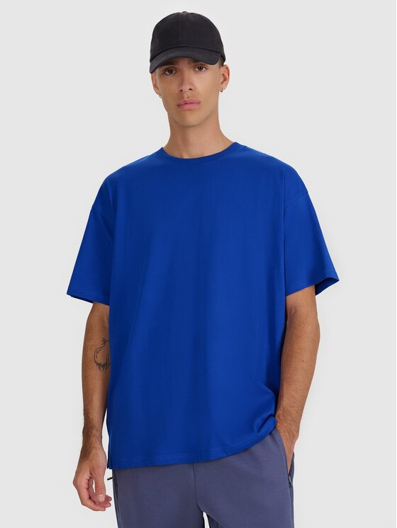4F 4F T-shirt 4FWAW25TTSHM2403-36S Blu Oversize