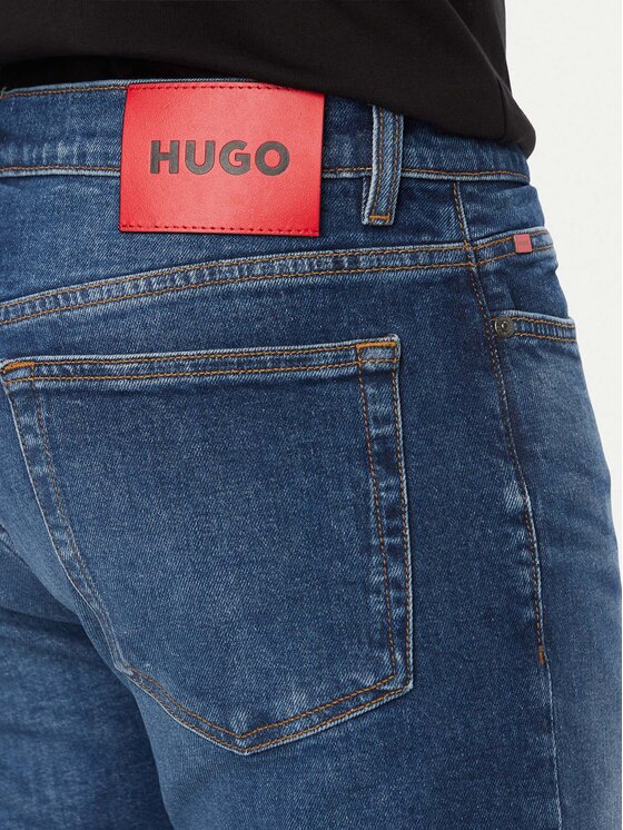 HUGO HUGO Jeansy HUGO 708 50561260 Granatowy Slim Fit
