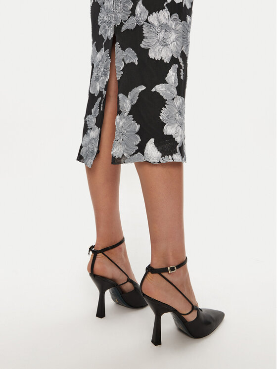 ROTATE ROTATE Zīmuļveida svārki Tasha 1130381206 Melns Slim Fit