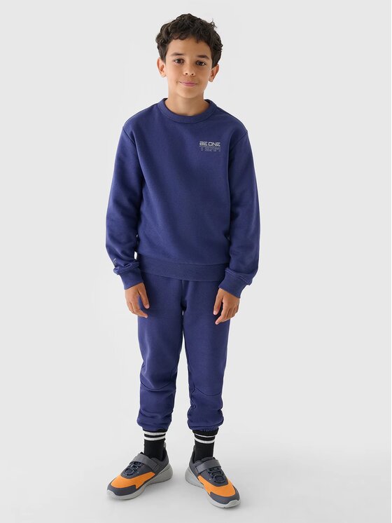 4F 4F Mikina 4FJRAW24TSWSM1829-31S Tmavomodrá Regular Fit