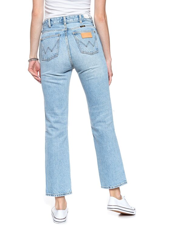 Wrangler Wrangler Jeansy RETRO STRAIGHT Niebieski Straight Fit