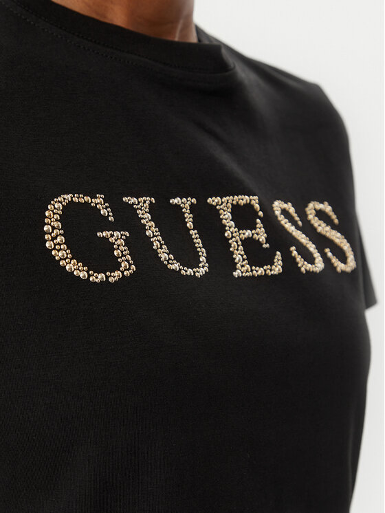 Guess Guess T-Shirt V6RI20 J1314 Schwarz Regular Fit