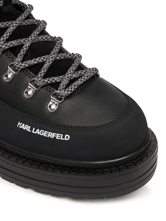 KARL LAGERFELD KARL LAGERFELD Bakancs Miles KL10245 Fekete