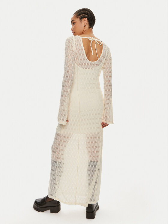 Gestuz Gestuz Трикотажна сукня Lica 10909129 Écru Loose Fit
