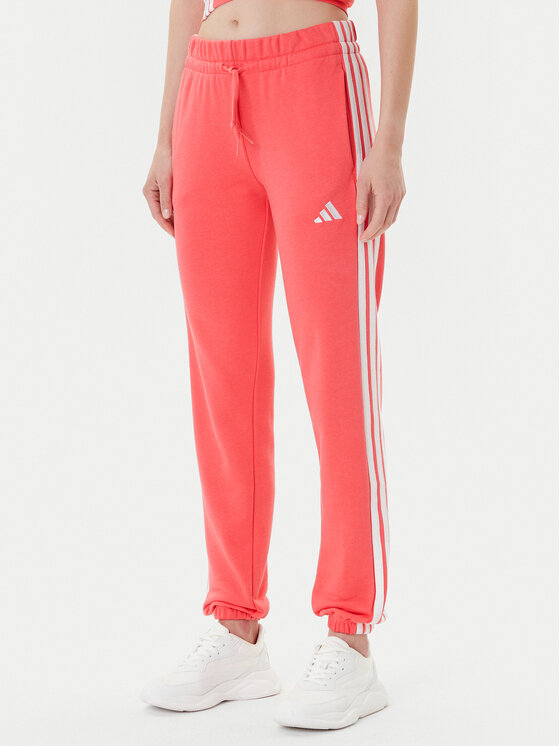 adidas Spodnie dresowe Essentials 3-Stripes KE4387 Koralowy Regular Fit