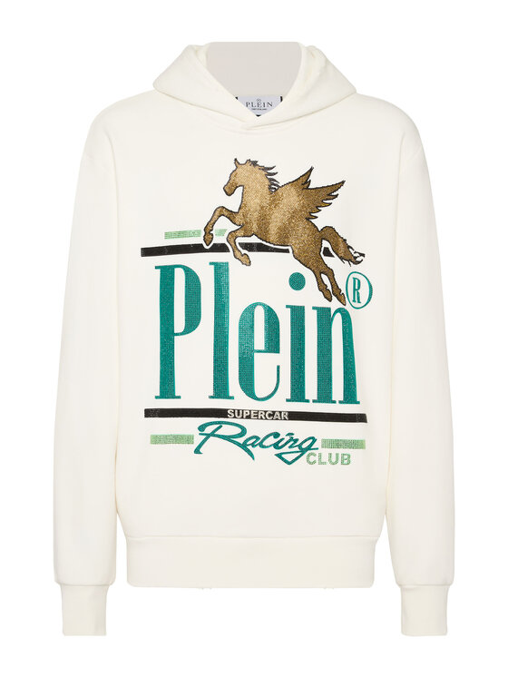 PHILIPP PLEIN PHILIPP PLEIN Bluza 22633 Biały Regular Fit
