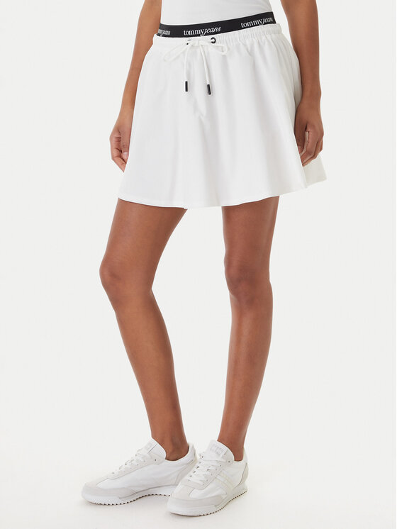 Tommy Jeans Tommy Jeans Mini krilo DW0DW22299 Bela Regular Fit