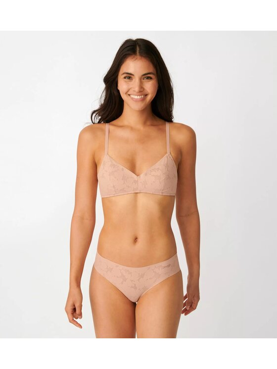Triumph Triumph Biustonosz sloggi ZERO Lace 2.0 Bralette Beżowy