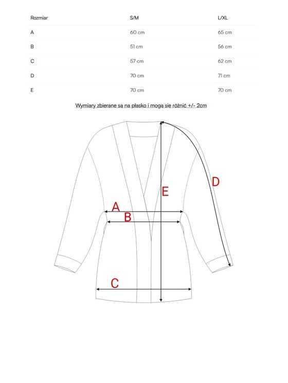 BeWear BeWear Narzutka b297 Brązowy Baggy Fit
