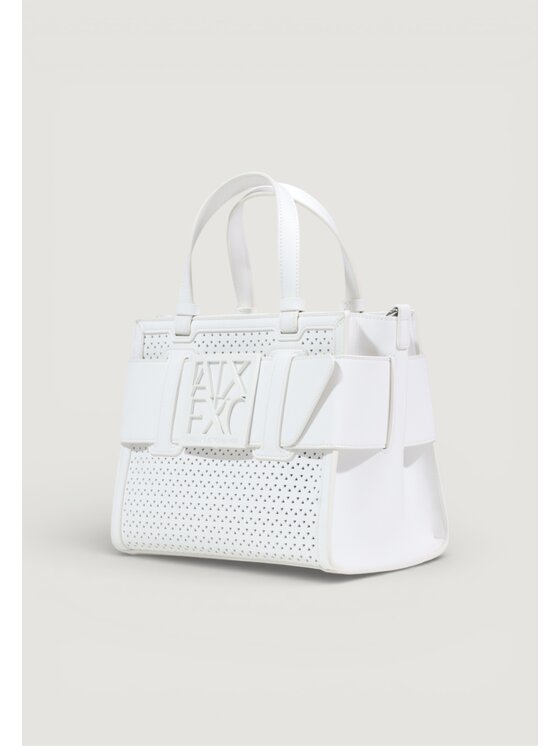 Armani Exchange Armani Exchange Borsetta SHOPPING BAG Bianco
