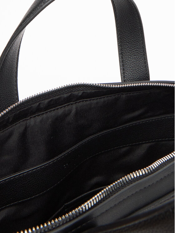 Calvin Klein Calvin Klein Laptoptasche Micro Pebble Slim Briefcase 36 LV04D3012G Schwarz