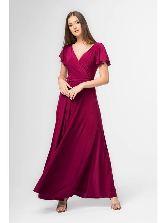 Aurora Aurora Sukienka Abelia Fioletowy Feminine Fit