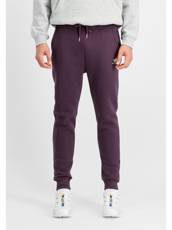 Alpha Industries Alpha Industries Joggery Basic Small Logo Jogger Fioletowy Slim Fit