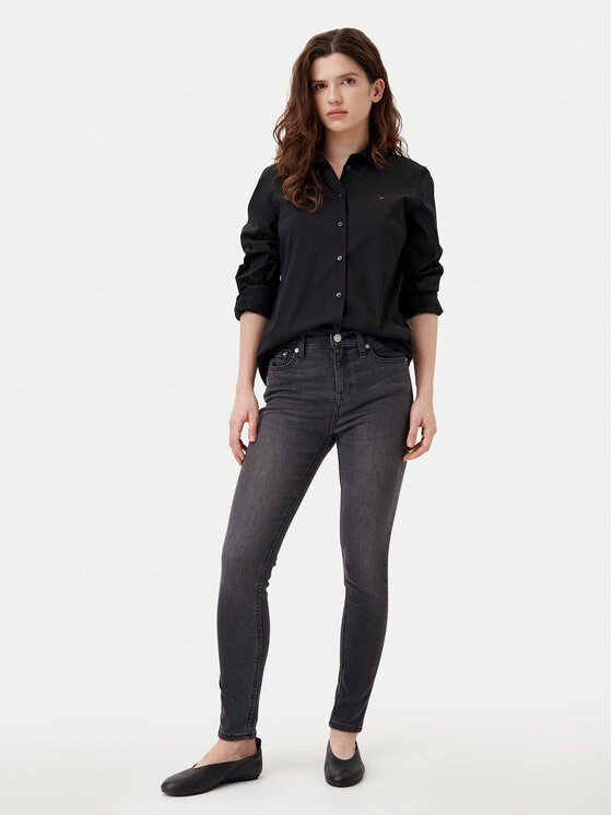 Tommy Hilfiger Tommy Hilfiger Košulja WW0WW44084 Crna Regular Fit