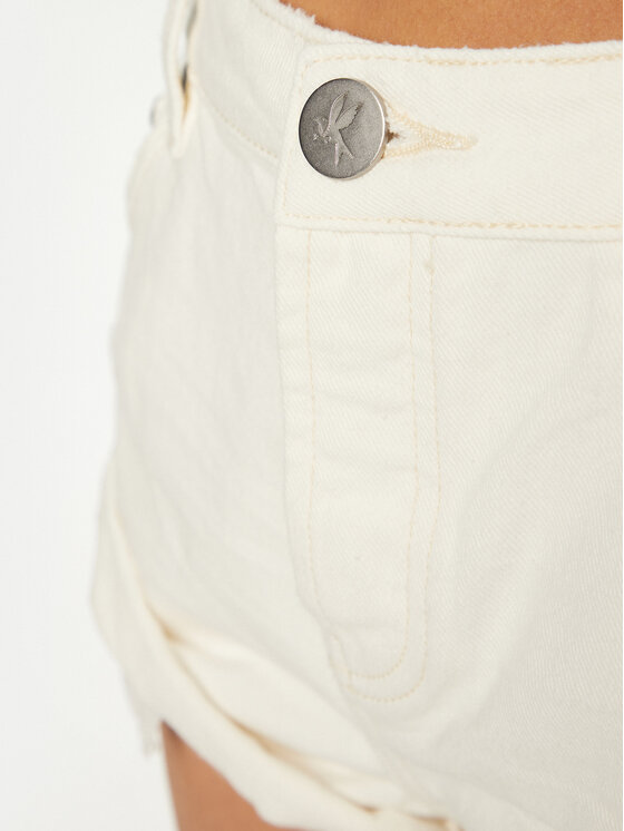 One Teaspoon One Teaspoon Джинсові шорти Bandits 26804 Écru Regular Fit