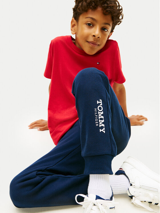 Tommy Hilfiger Tommy Hilfiger Pantaloni trening Monotype Print KB0KB10167 M Bleumarin Regular Fit