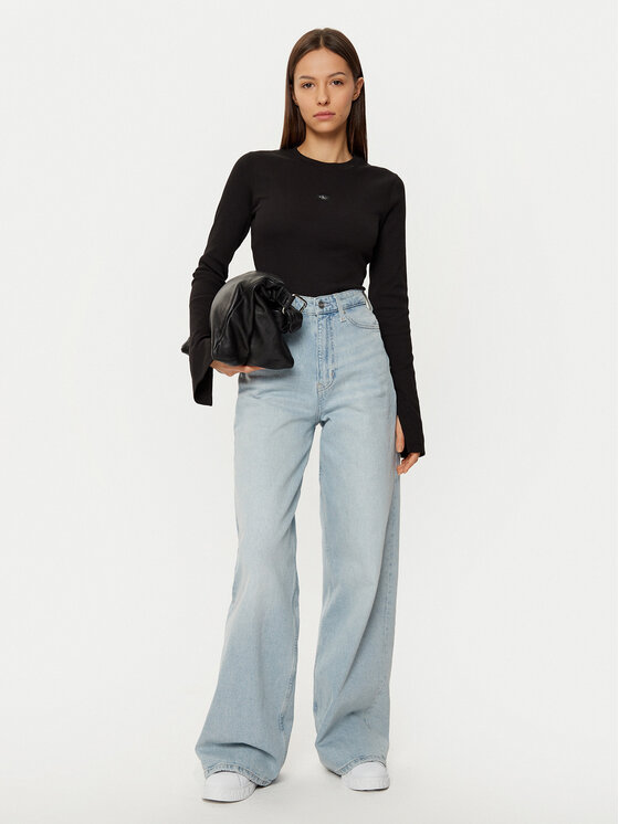 Calvin Klein Jeans Calvin Klein Jeans Majica J20J224760 Crna Slim Fit