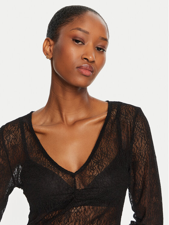 Gestuz Gestuz Боди Laila 10909443 Черен Slim Fit