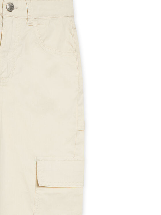 United Colors Of Benetton United Colors Of Benetton Spodnie materiałowe 4L2VCE040 Beżowy Wide Leg