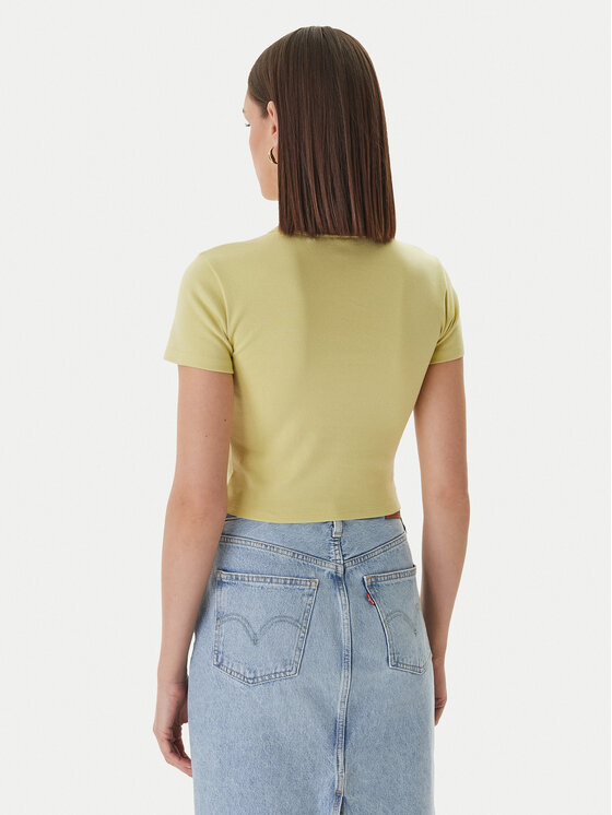HUGO HUGO T-Shirt Delanor 50512000 Hellgrün Slim Fit