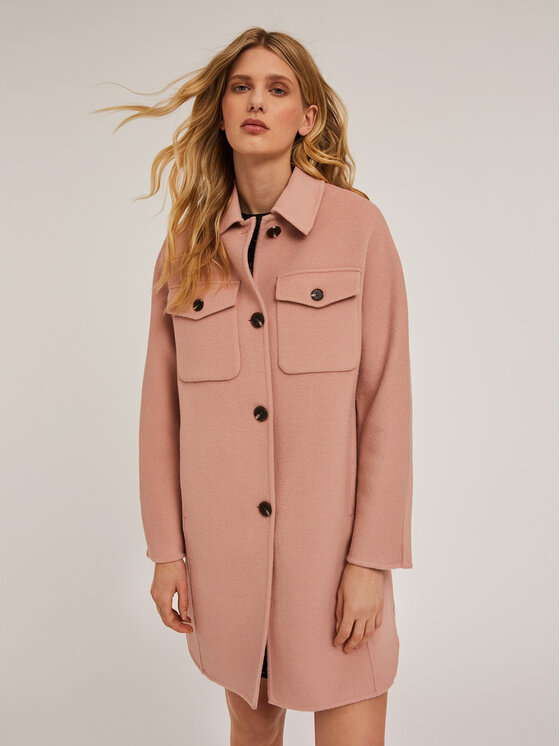 Motivi Motivi Płaszcz zimowy 0056Q000556N006 Różowy Regular Fit