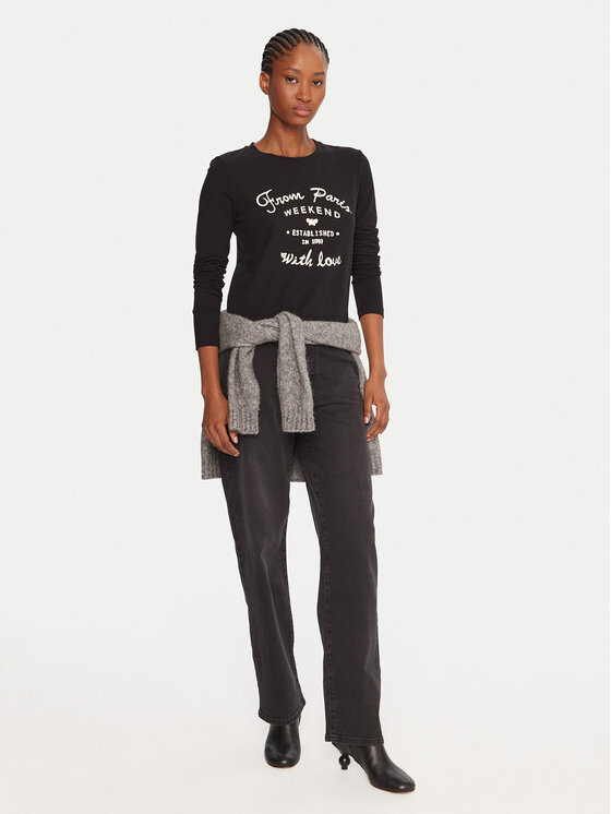 Weekend Max Mara Weekend Max Mara Blūze Alias 2525946042 Melns Regular Fit