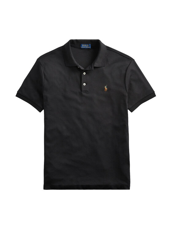 Polo Ralph Lauren Polo Ralph Lauren Polokošeľa Ssl-Knt 710685514002 Čierna Slim Fit
