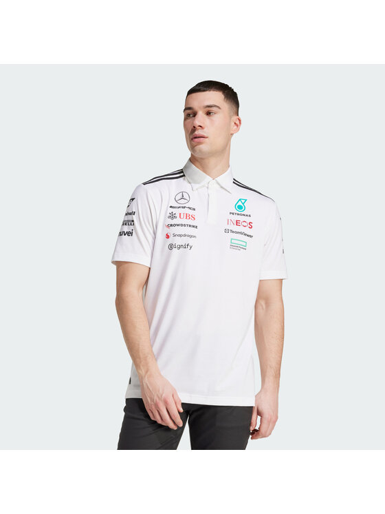 adidas adidas Polo 148073 Biały Regular Fit
