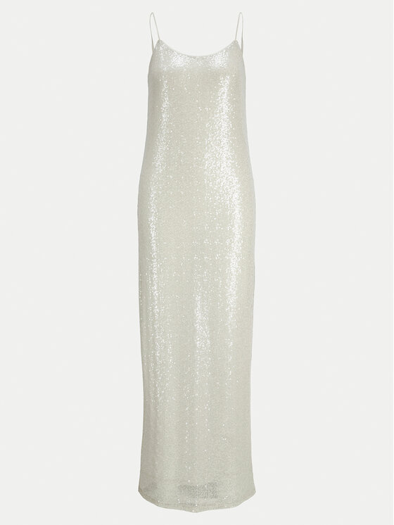 JJXX JJXX Koktejlové šaty Mia 12267426 Stříbrná Slim Fit
