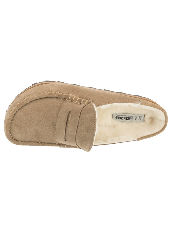 Birkenstock Birkenstock Klapki Naples Shearling Brązowy
