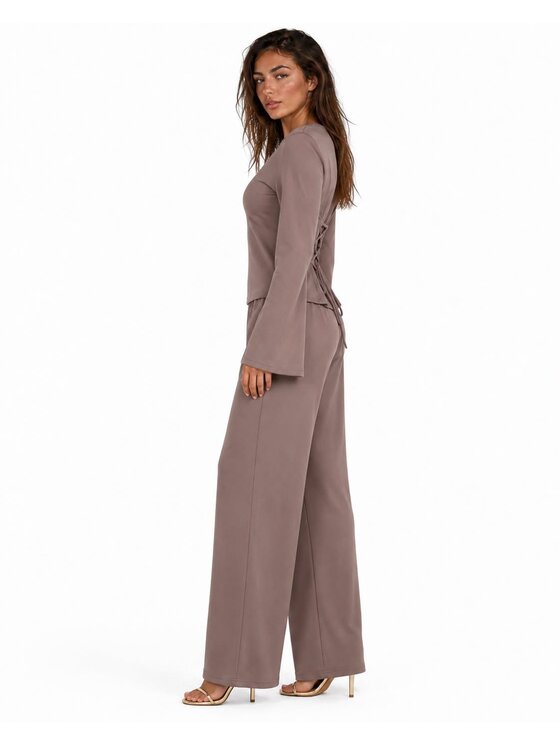 Agatha Studio Agatha Studio Komplet bluzka i spodnie A26ZS-KA-K58 Brązowy Regular Fit