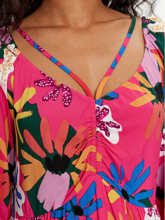 Tatuum Tatuum Sommerkleid Palmiko T2410.205 Rosa Regular Fit