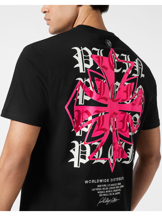 PHILIPP PLEIN PHILIPP PLEIN T-Shirt 26215 Czarny Regular Fit