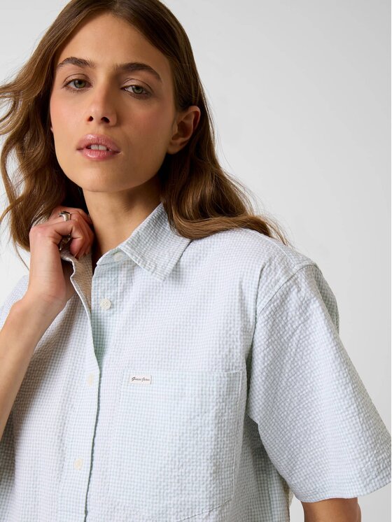 Guess Jeans Guess Jeans Top 181736 Zelená Classic Fit