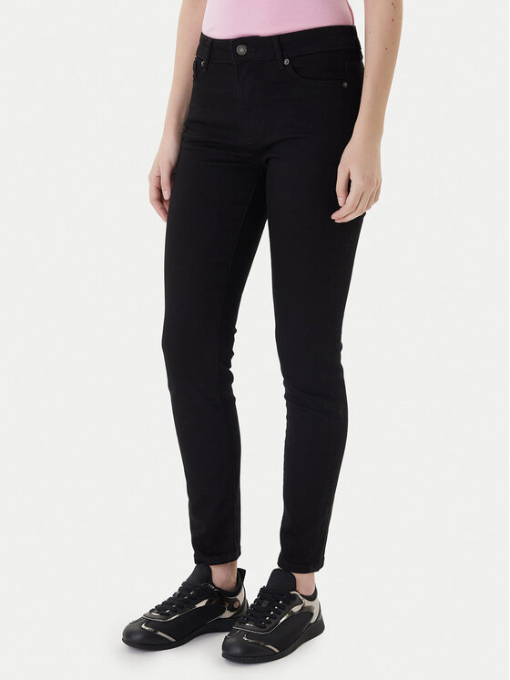 Guess Jeans Guess Jeans Blugi W4YA92 D5DL1 Negru Skinny Fit