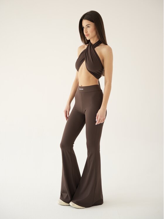 MissDenim MissDenim Top Soft Touch Brązowy Second Skin Fit