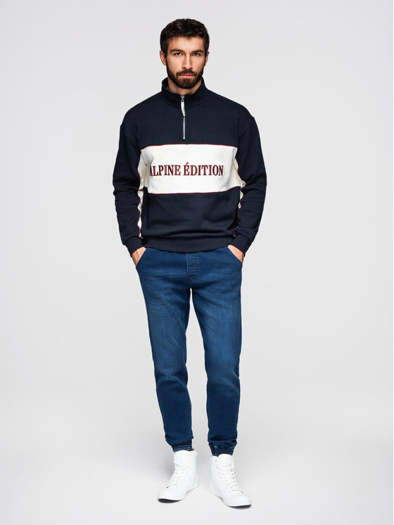 Ombre Ombre Joggery OM-PADJ-0242 Granatowy Jogger Fit