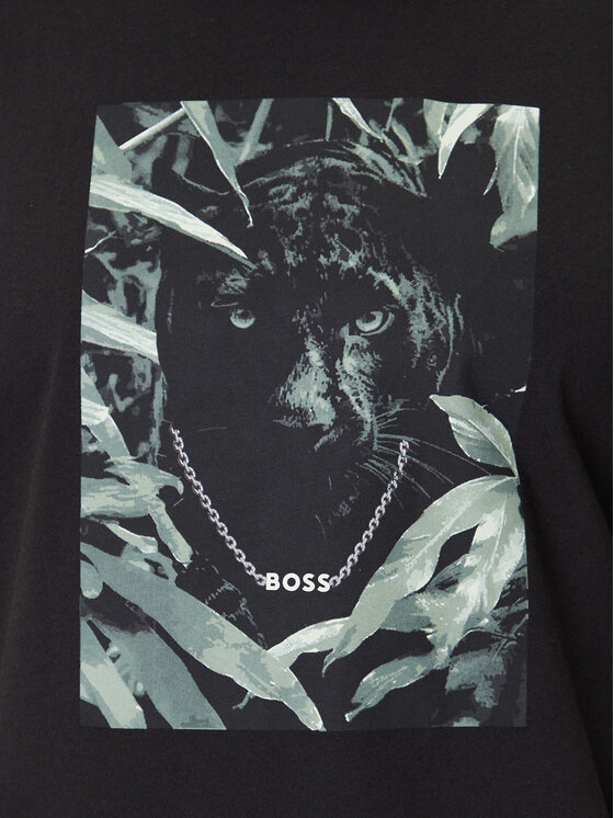 BOSS BOSS Majica Te_Animali 50546362 Črna Regular Fit