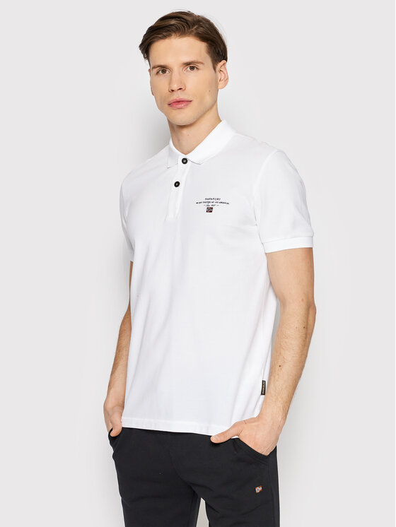 Napapijri Polo Elbas NP0A4GDL Balts Regular Fit