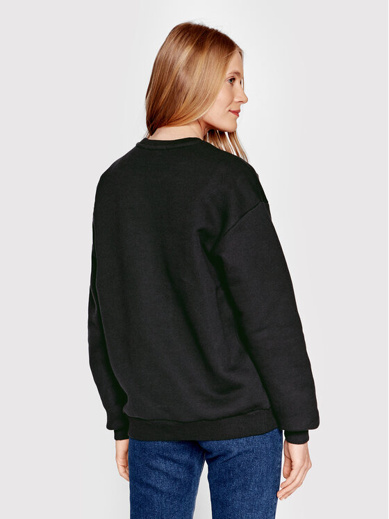 Americanos Americanos Mikina Unisex Portland Crewneck Černá Relaxed Fit