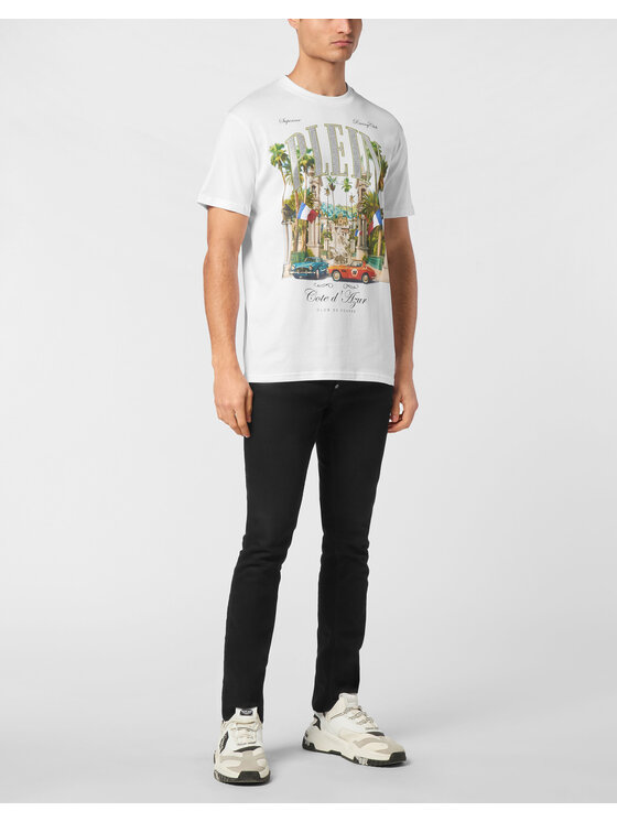 PHILIPP PLEIN PHILIPP PLEIN T-Shirt 23585 Biały Regular Fit