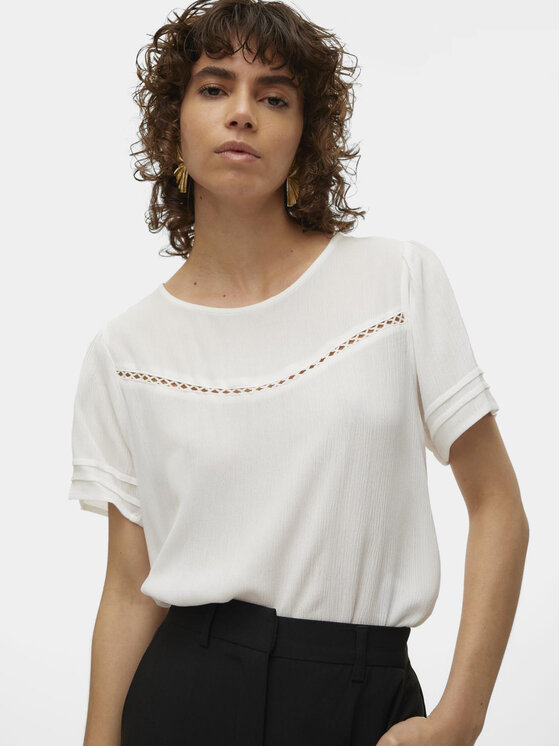 Vero Moda Vero Moda Bluse Menny 10303665 Weiß Regular Fit