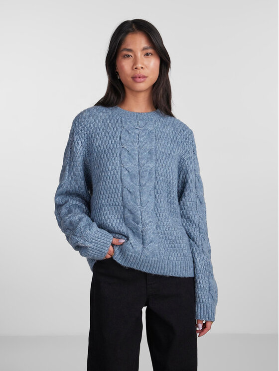 Pieces Pieces Pulover 17140372 Albastru Regular Fit