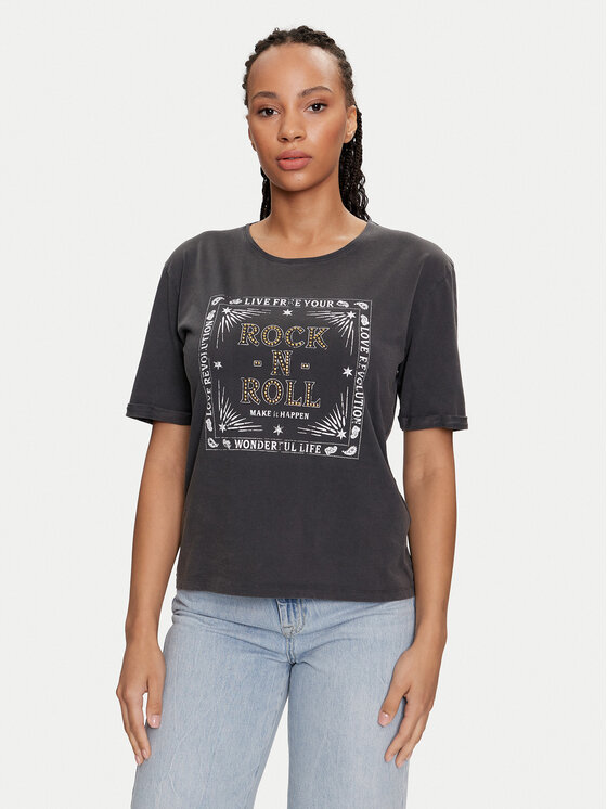 Morgan Morgan Тишърт 241-DROLL Сив Regular Fit