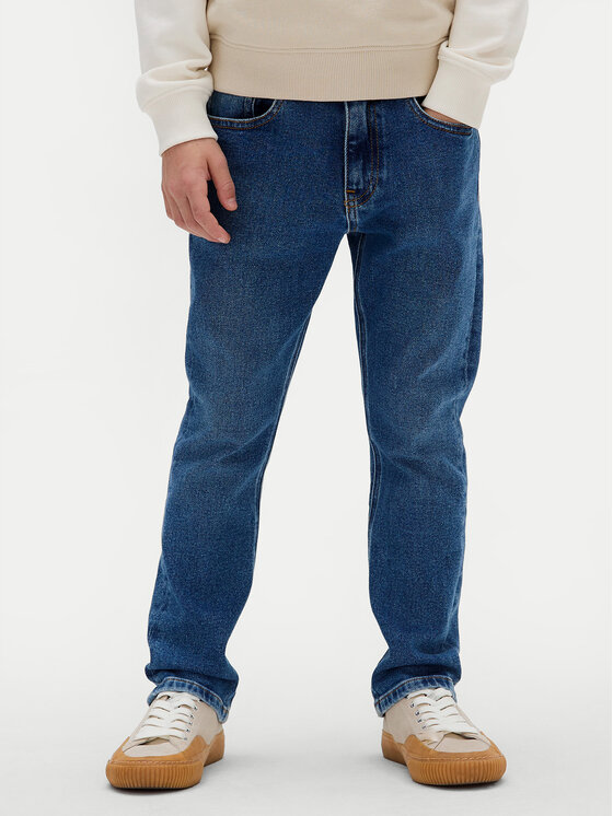 Calvin Klein Jeans Calvin Klein Jeans Blugi Dad IB0IB02540 D Albastru Loose Fit