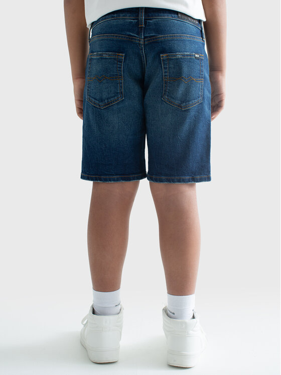 BIG STAR BIG STAR Szorty jeansowe MATT Granatowy Slim Fit