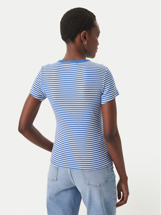 Tommy Jeans Tommy Jeans T-Shirt Essential DW0DW17383 Blau Slim Fit