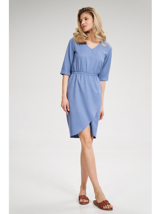 FIGL FIGL Šaty M702 Modrá Regular Fit